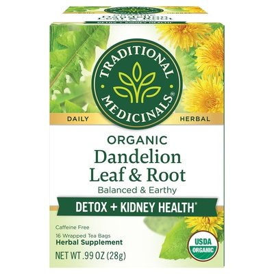 Traditional Medicinals Herbal Supplement Organic Dandelion Leaf & Root Tea Bags 6/16 BAG [UNFI #1281732] [ebt]