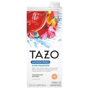 Tazo Herbal Tea Iced Passion Unswetened 6/32 OZ [UNFI #2766137] [ebt]