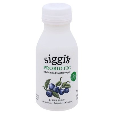 Siggis Drinkable Yogurt Whole-Milk Blueberry Probiotic 9/8 OZ [UNFI #2281590] [ebt]