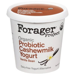 Forager Project Cashewmilk Yogurt Dairy-Free Organic Vanilla Bean Probiotic 6/24 OZ [UNFI #2113512] [ebt]