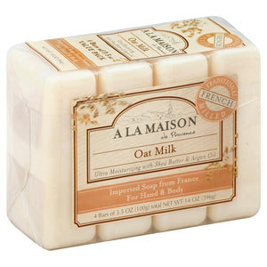 A La Maison Soap For Hand & Body Oat Milk Value Pack 4 CT [UNFI #1015700] T
