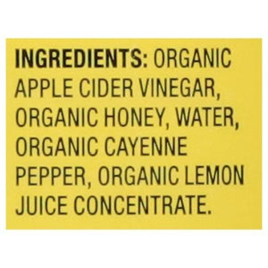Bragg Apple Cider Vinegar Organic Honey Cayenne Raw-UNFI ltered 12/16 OZ [UNFI #3012457] [ebt]