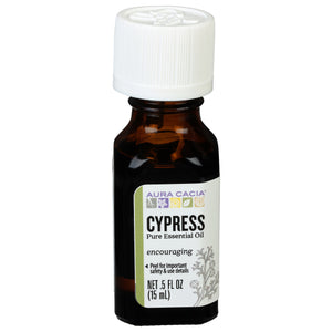Aura Cacia Pure Essential Oil Encouraging Cypress .5 OZ [UNFI #620161] T
