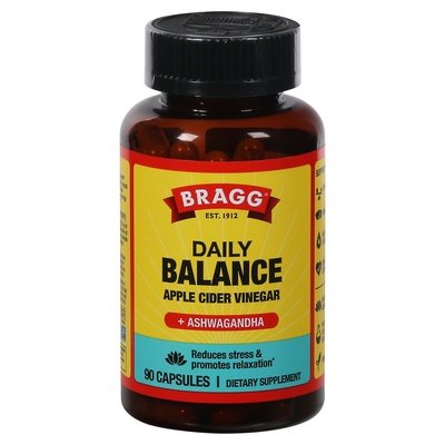 Bragg Daily Balance Apple Cider Vinegar Capsules 90 CAP [UNFI #2933398]