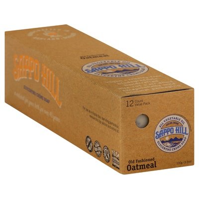 Sappo Hill Soap Glycerine Creme Old Fashioned Oatmeal 12/3.5 OZ [UNFI #523324] T