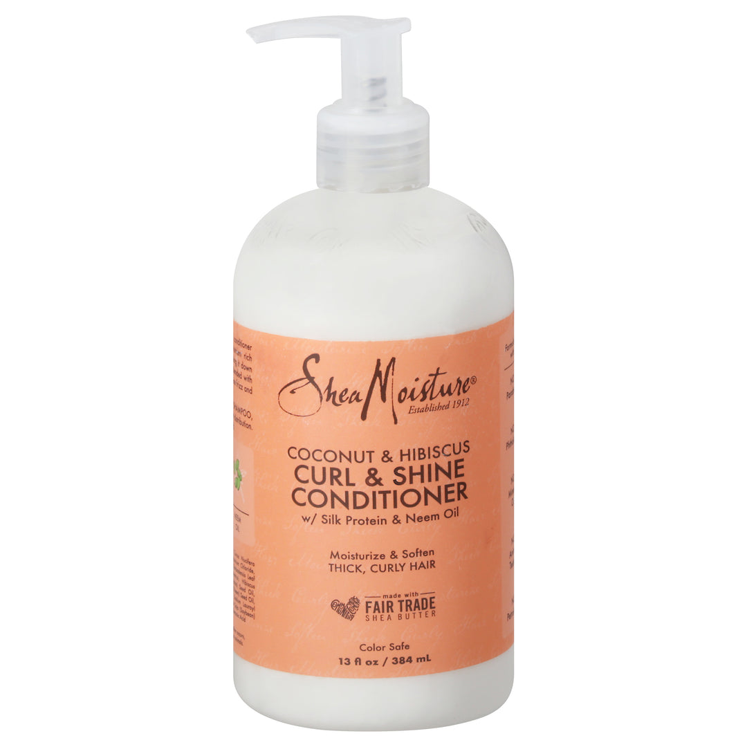 Shea Moisture Conditioner Curl & Shine Coconut & Hibiscus 13 OZ [UNFI #2947208] T