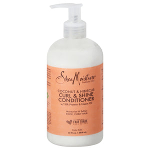 Shea Moisture Conditioner Curl & Shine Coconut & Hibiscus 13 OZ [UNFI #2947208] T