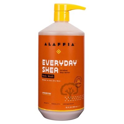 Alaffia Body Wash Unrefined Shea Butter Unscented 1/32 OZ [UNFI #1754274] T