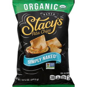 Stacys Pita Chips Organic Twice Baked Simply Naked 10/10.25 OZ [UNFI #1839786] [ebt]