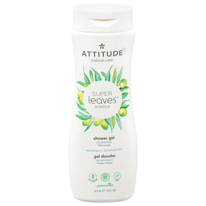 Attitude Shower Gel Olive Leaves Nourishing 16 OZ [UNFI #2757466] T