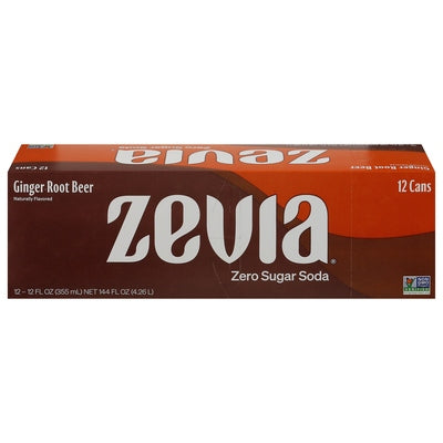 Zevia Soda Zero Sugar Ginger Root Beer 2/12/12 Z [UNFI #2892107] [ebt]