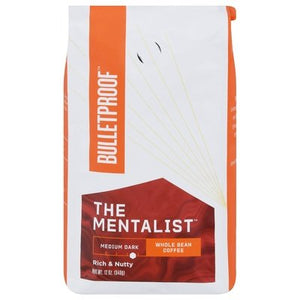 Bulletproof Coffee Whole Bean Medium Dark The Mentalist 6/12 OZ [UNFI #2110294] [ebt]