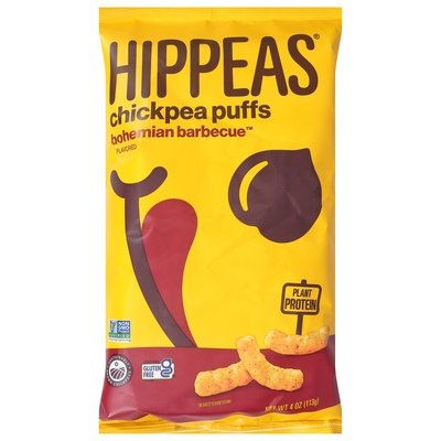 Hippeas Chickpea Puffs Bohemian Barbecue Flavored 12/4 OZ [UNFI #2946259] [ebt]