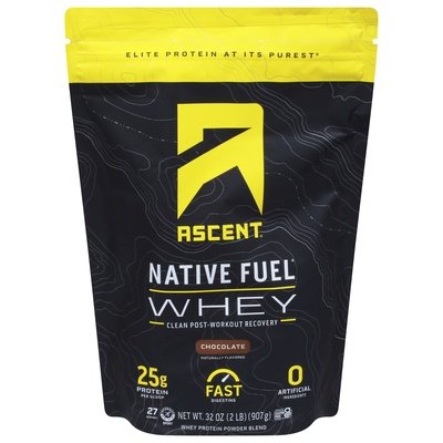 Ascent Whey Protein Powder Blend Chocolate 2 LB [UNFI #2303519]