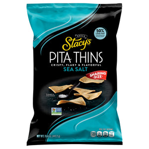 Stacys Pita Thins Sea Salt Sharing Size 6/15.6 OZ [UNFI #2878965] [ebt]