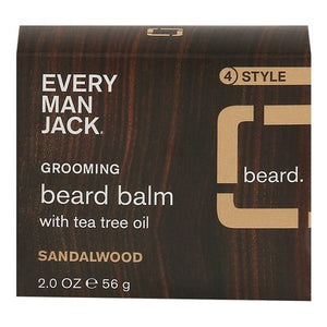 Every Man Jack Beard Balm Sandalwood Grooming 2 OZ [UNFI #2410132] T