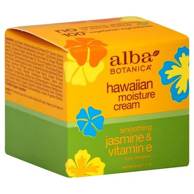 Alba Botanica Moisture Cream Hawaiian Smoothing Jasmine & Vitamin E 1/3 OZ [UNFI #390153] T