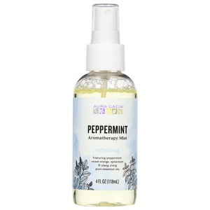 Aura Cacia Aromatherapy Mist Peppermint Refreshing 1/4 OZ [UNFI #277228] T