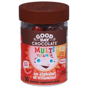 Good Day Chocolate Multivitamin For Kids 50 TAB [UNFI #2263804]