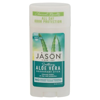 Jason Natural Products Deodorant Stick Aloe Vera Soothing 1/2.5 OZ [UNFI #800508] T