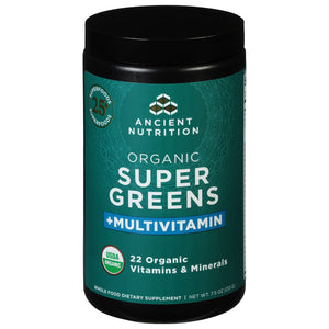 Ancient Nutrition Super Greens +Multivitamin Organic 7.5 OZ [UNFI #2936896]