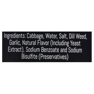 Saverne Artisanal Kraut Dill & Garlic 6/16 OZ [UNFI #2834604] [ebt]