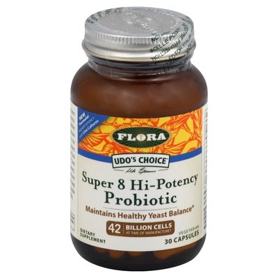 Flora Probiotic Super 8 Hi-Potency Vegetarian Capsules 30 CAP [UNFI #2260107] [ebt]