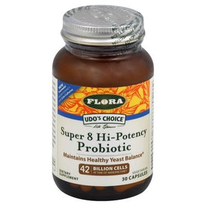 Flora Probiotic Super 8 Hi-Potency Vegetarian Capsules 30 CAP [UNFI #2260107] [ebt]