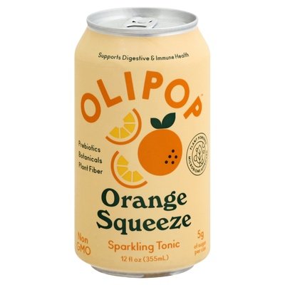 Olipop Sparkling Tonic Orange Squeeze 12/12 OZ [UNFI #2639151] [ebt]