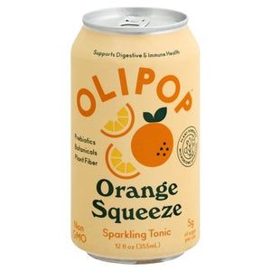 Olipop Sparkling Tonic Orange Squeeze 12/12 OZ [UNFI #2639151] [ebt]