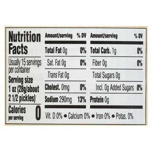 Woodstock Pickles Organic Kosher Baby Dill 6/24 OZ [UNFI #242685] [ebt]