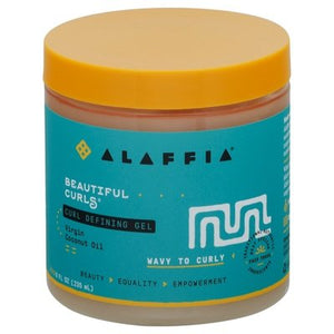 Alaffia Curl Defining Gel Virgin Coconut Oil Wavy To Curly 1/8 OZ [UNFI #2531663] T