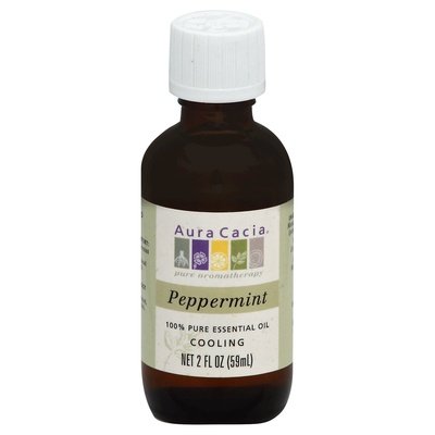 Aura Cacia Essential Oil 100% Pure Peppermint 1/2 OZ [UNFI #714881] T