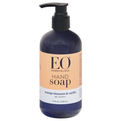 Eo Hand Soap Orange Blossom & Vanilla Be Happy 12.OZ [UNFI #2604379] T
