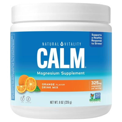 Natural Vitality Drink Mix Calm 325 mg Orange Flavor 8 OZ [UNFI #2760726]
