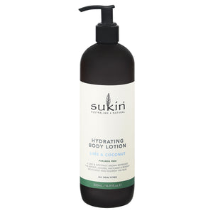Sukin Body Lotion Hydrating Lime & Coconut 16.91 OZ [UNFI #2991453] T