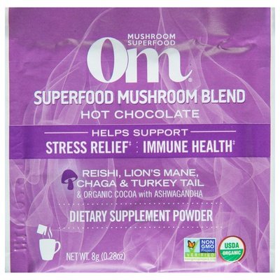 Om Superfood Mushroom Blend Hot Chocolate Powder 10/.21 OZ [UNFI #2552453]