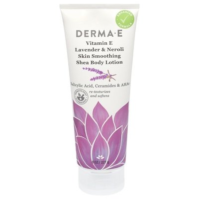 Derma E Body Lotion Skin Smoothing Vitamin E Lavender & Neroli 8 OZ [UNFI #1256288] T