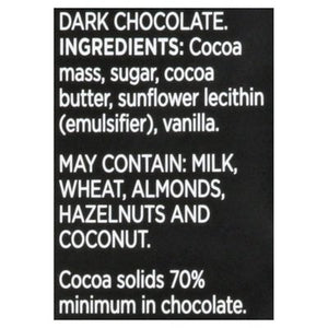 Divine Chocolate Dark Chocolate 70% Cocoa 12/3 OZ [UNFI #2398394] [ebt]