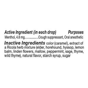 Ricola Cough Drops Original Herb 12/21 PC [UNFI #2885770] [ebt]