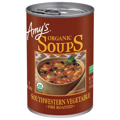 Amys Soups Organic Southwestern Vegetables Fire Roasted 12/14.3Oz [UNFI #0570036] [ebt]