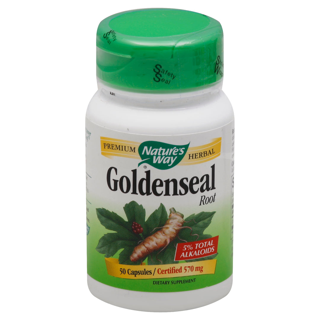 Natures Way Goldenseal Root 570 Mg Capsules 50 Cap [UNFI #392803] [ebt]