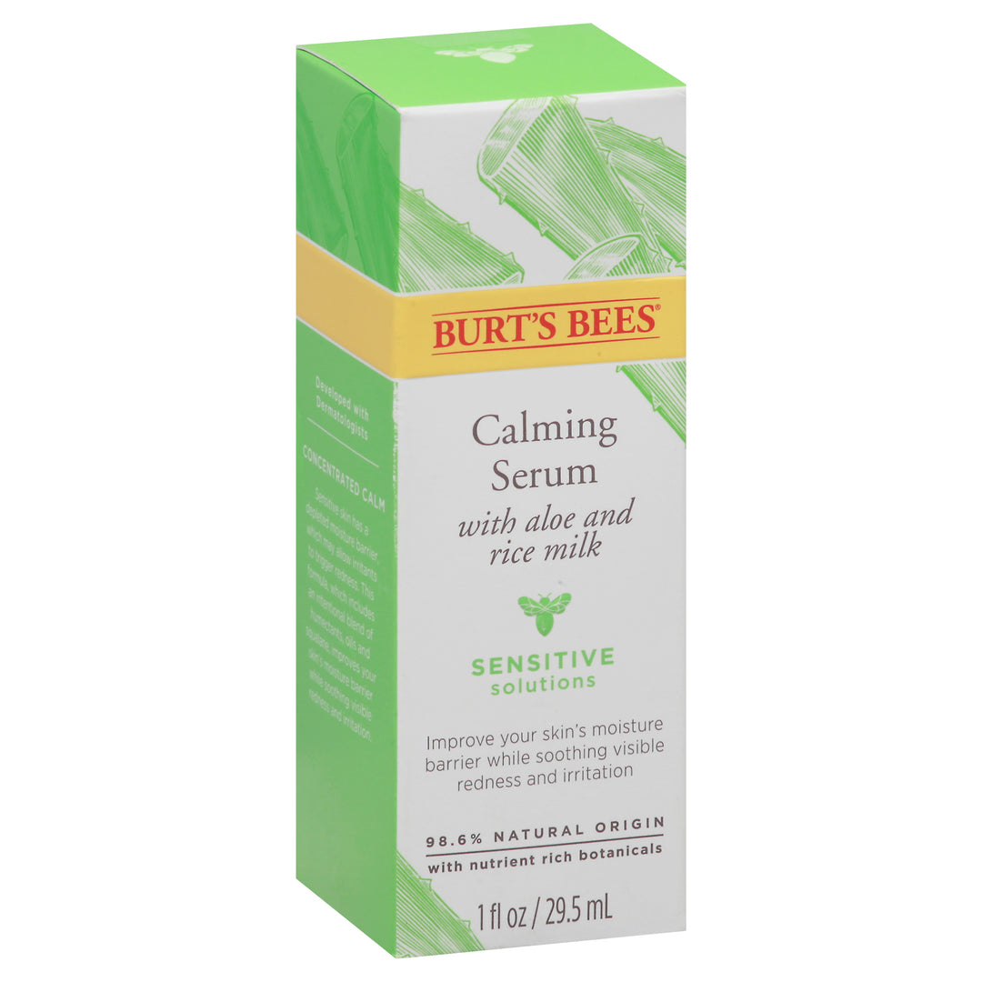 Burts Bees Calming Serum With Aloe And Rice Milk 1 OZ [UNFI #2806610] T