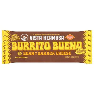 Vista Hermosa Burrito Buena Bean & Oaxaca Cheese Hand-Rolled Mild Medium Spicy 10/8 OZ [UNFI #2940658] [ebt]