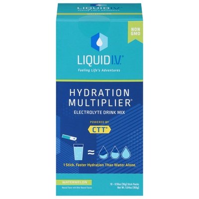 Liquid I V Electrolyte Drink Mix Watermelon 1/5.65 OZ [UNFI #2696243] [ebt]
