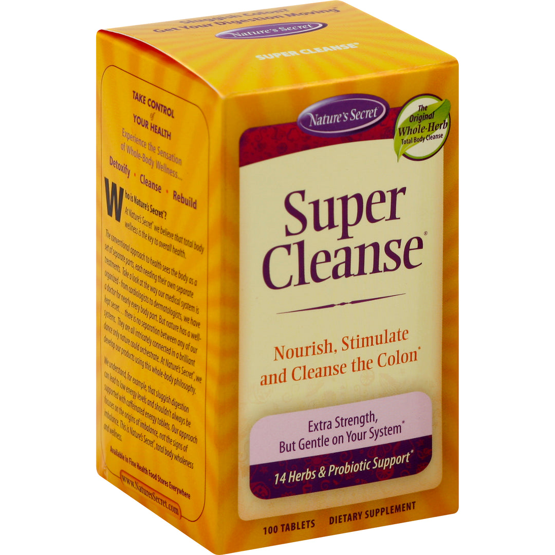 Natures Secret Super Cleanse Tablets 100 Tab [UNFI #944827]