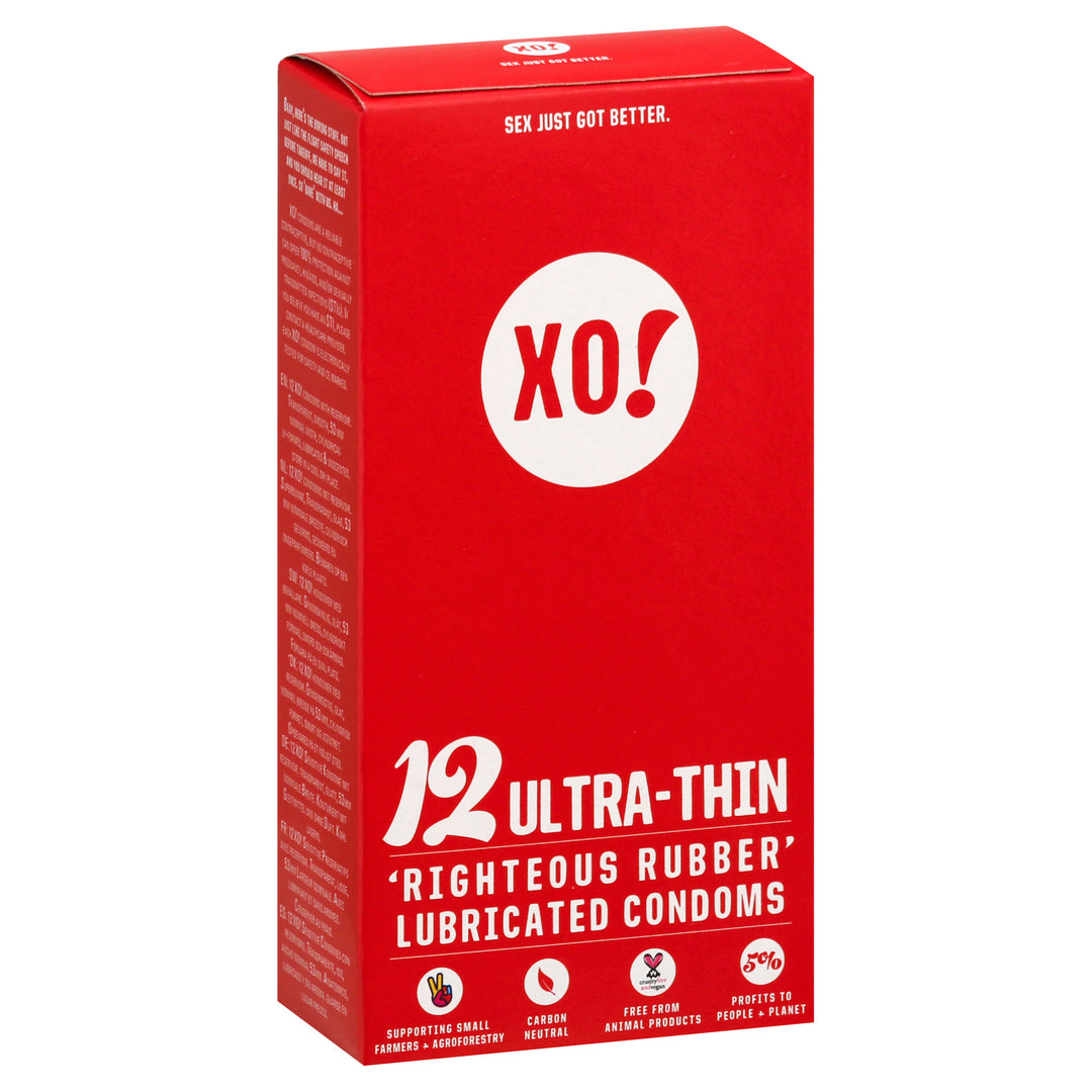 Xo! Condoms Lubricated Ultra-Thin 8/12 CT [UNFI #2896413] T