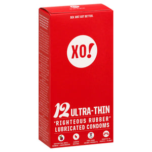 Xo! Condoms Lubricated Ultra-Thin 8/12 CT [UNFI #2896413] T