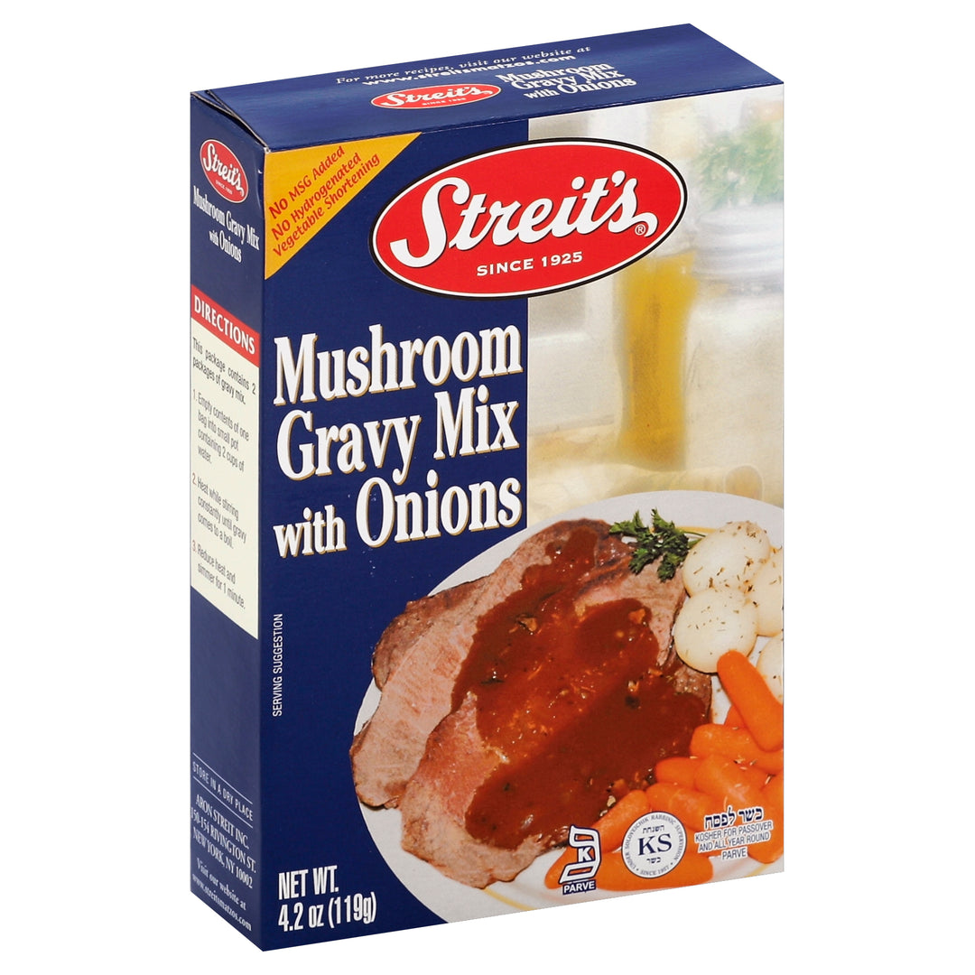 Streits Gravy Mix Mushroom With Onions 12/4.2 OZ [UNFI #259549] [ebt]