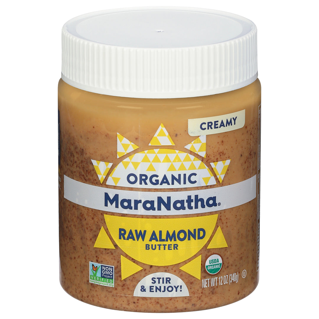 Maranatha Almond Butter Organic Raw Creamy 6/12 OZ [UNFI #1745645] [ebt]